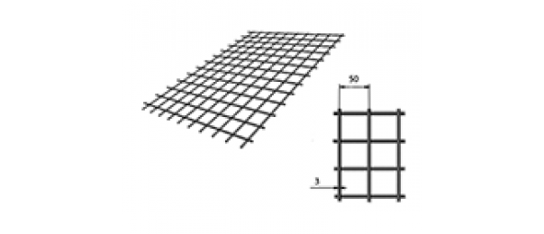 Сетка сварная (дорожная) 50х50х3мм 1х2м купить с доставкой в Новом Быте